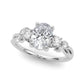 Scattered Oval Engagement Ring