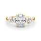 Scattered Oval Engagement Ring