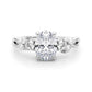 Scattered Oval Engagement Ring