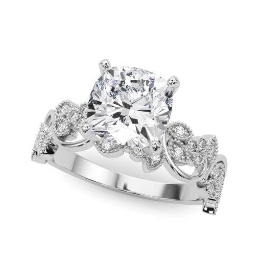 Floral Engagement Ring