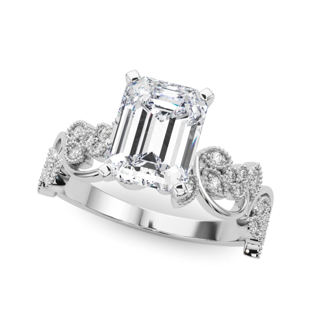Floral Engagement Ring