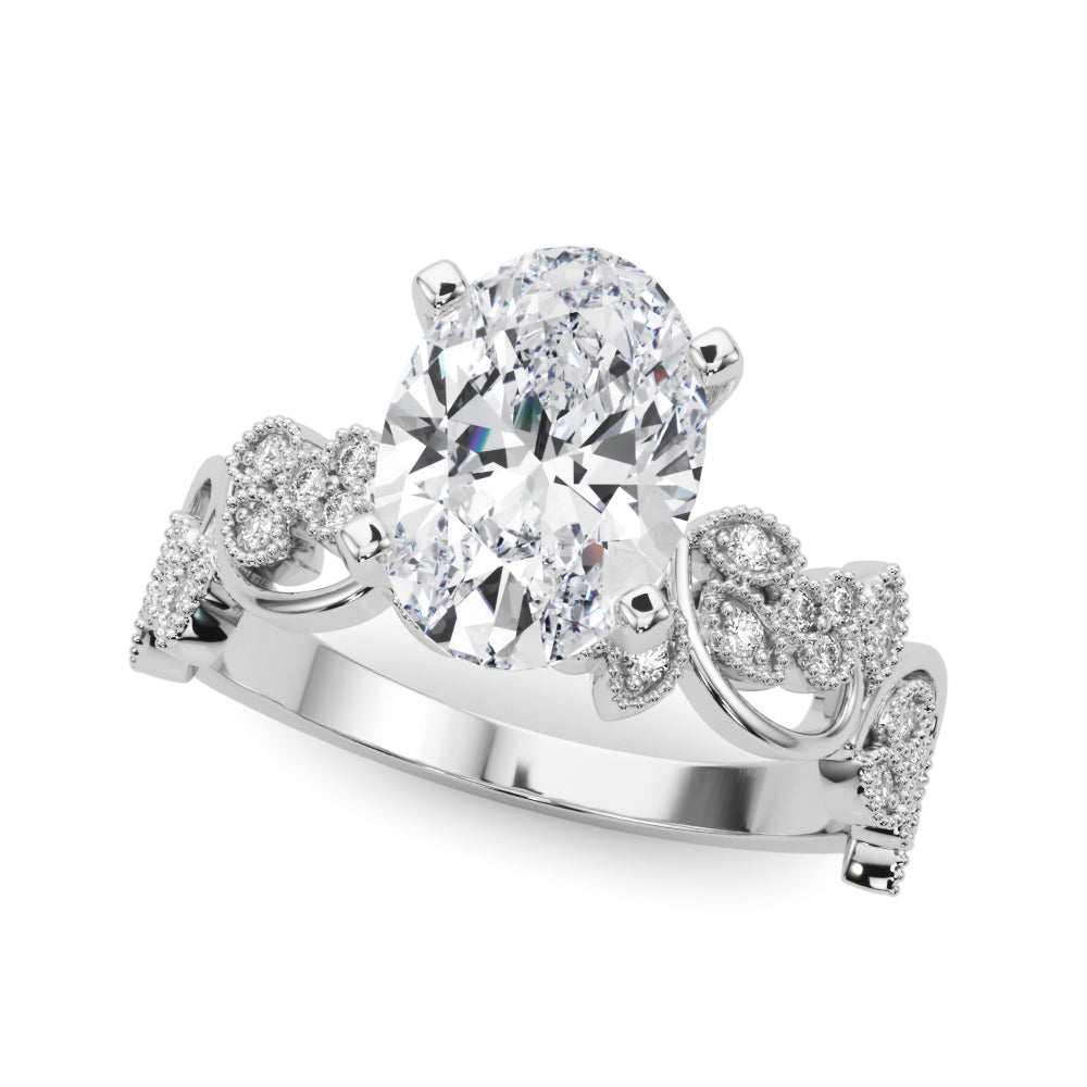 Floral Engagement Ring