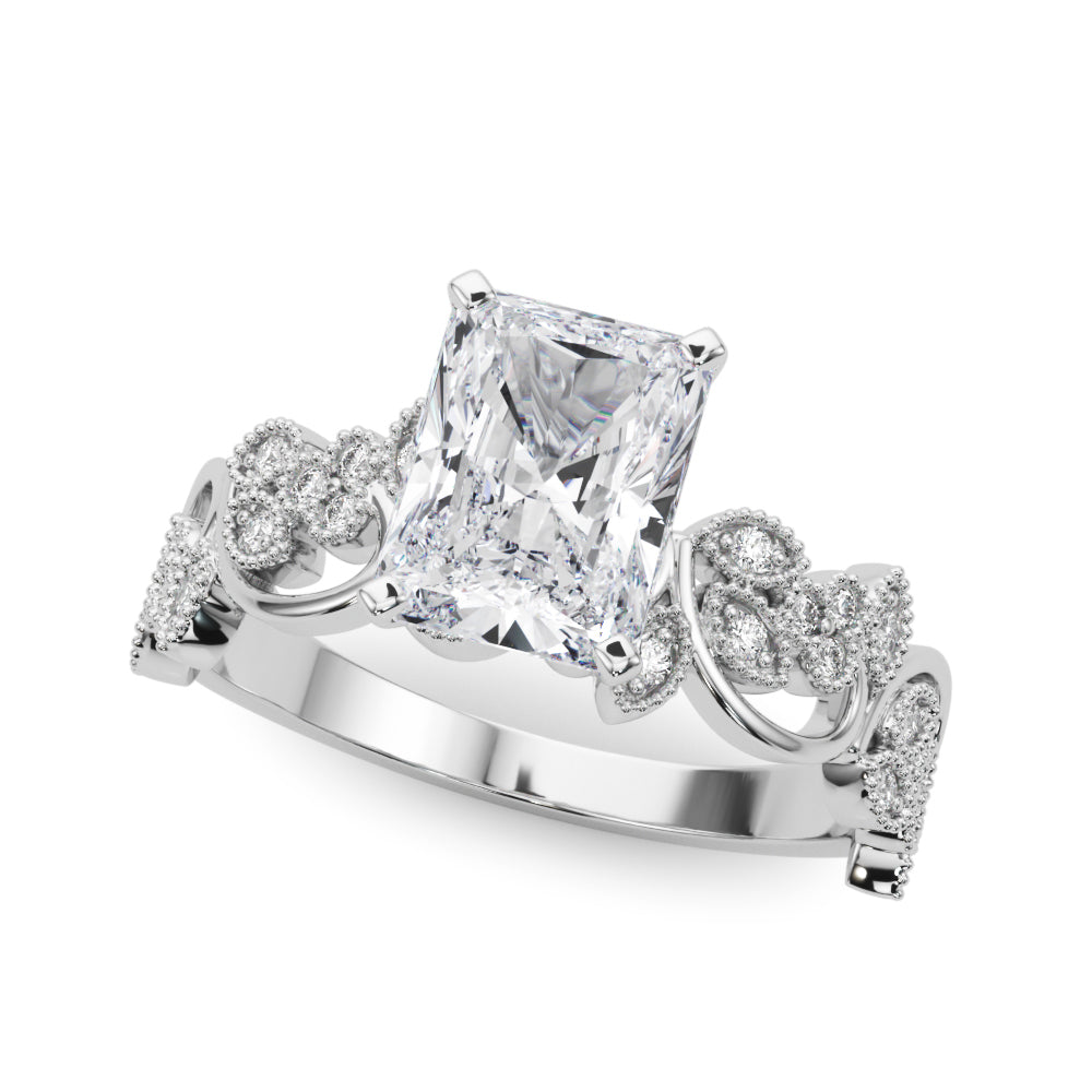 Floral Engagement Ring
