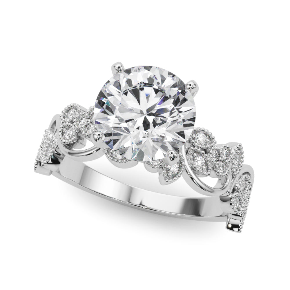 Floral Engagement Ring