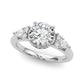 Contemporary Round Engagement Ring