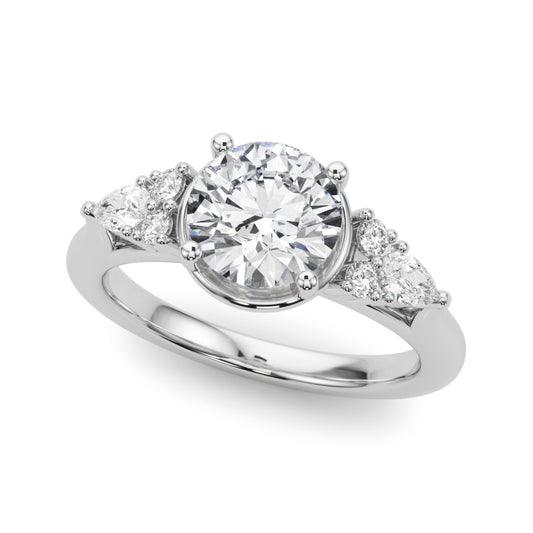 Contemporary Round Engagement Ring