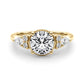 Contemporary Round Engagement Ring