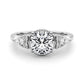 Contemporary Round Engagement Ring