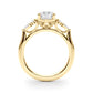 Contemporary Round Engagement Ring