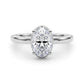 Hidden Halo Oval Engagement Ring