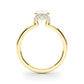 Hidden Halo Oval Engagement Ring