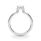 Hidden Halo Oval Engagement Ring