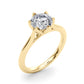 6-Prong Round Tulip Solitaire Engagement Ring