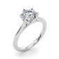 6-Prong Round Tulip Solitaire Engagement Ring