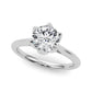 6-Prong Round Tulip Solitaire Engagement Ring