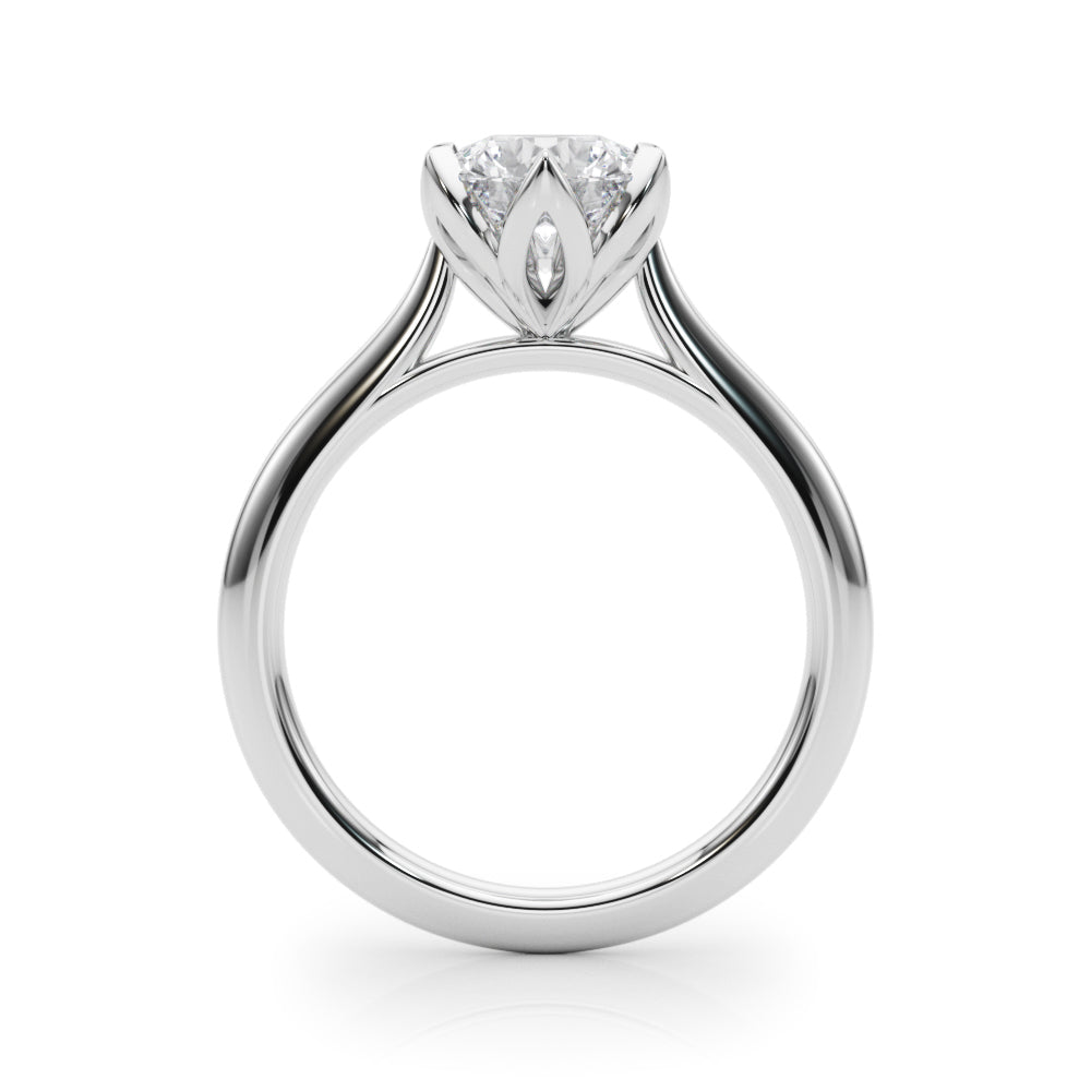 6-Prong Round Tulip Solitaire Engagement Ring