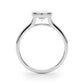 Bezel Set Pear Solitaire Engagement Ring