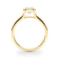 Bezel Set Emerald Cut Solitaire Engagement RIng