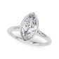 Bezel Set Marquise Solitaire Engagement Ring