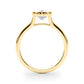 Bezel Set Oval Solitaire Engagement Ring