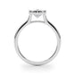 Bezel Set Oval Solitaire Engagement Ring