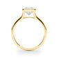 Bezel Set Princess Cut Solitaire Engagement Ring