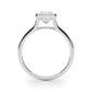 Bezel Set Princess Cut Solitaire Engagement Ring