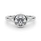 Round Bezel Set Solitaire Engagement Ring