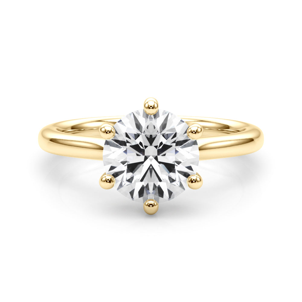 6-Prong Round Solitaire Engagement Ring