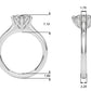 6-Prong Round Solitaire Engagement Ring