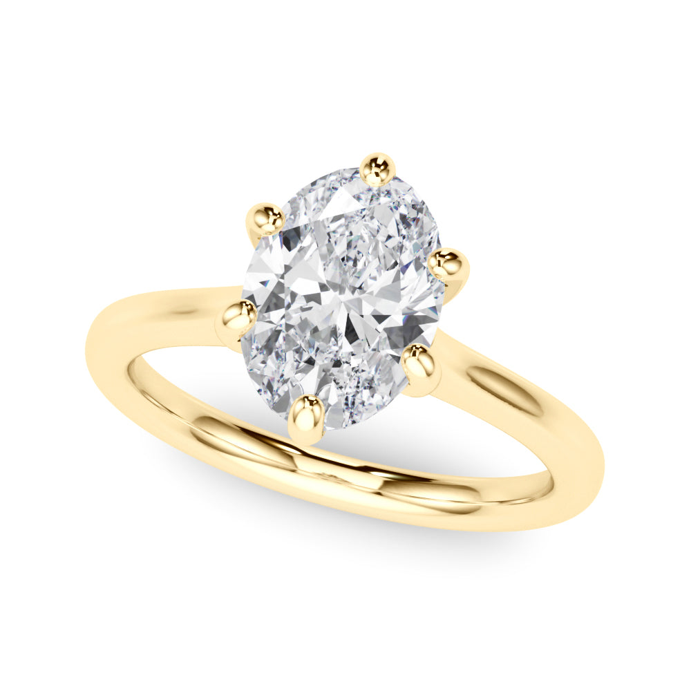 6-Prong Oval Solitaire Engagement Ring