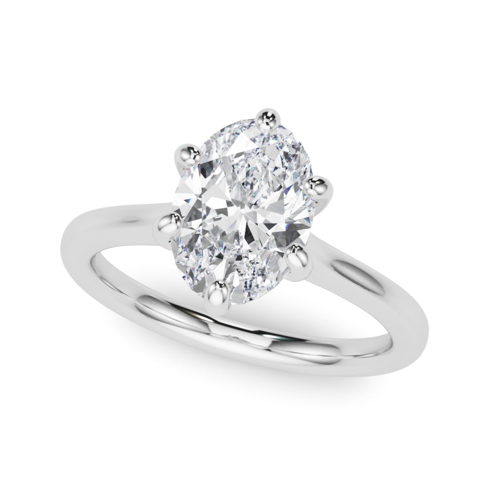6-Prong Oval Solitaire Engagement Ring