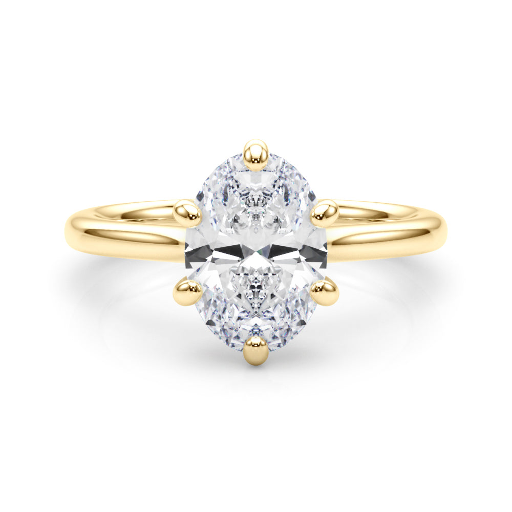 6-Prong Oval Solitaire Engagement Ring