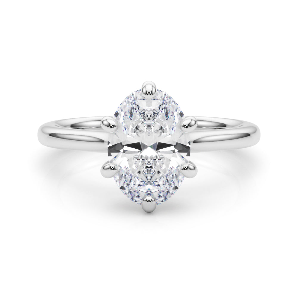 6-Prong Oval Solitaire Engagement Ring