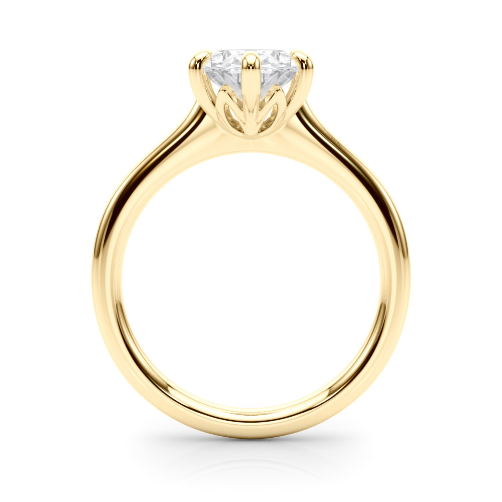 6-Prong Oval Solitaire Engagement Ring