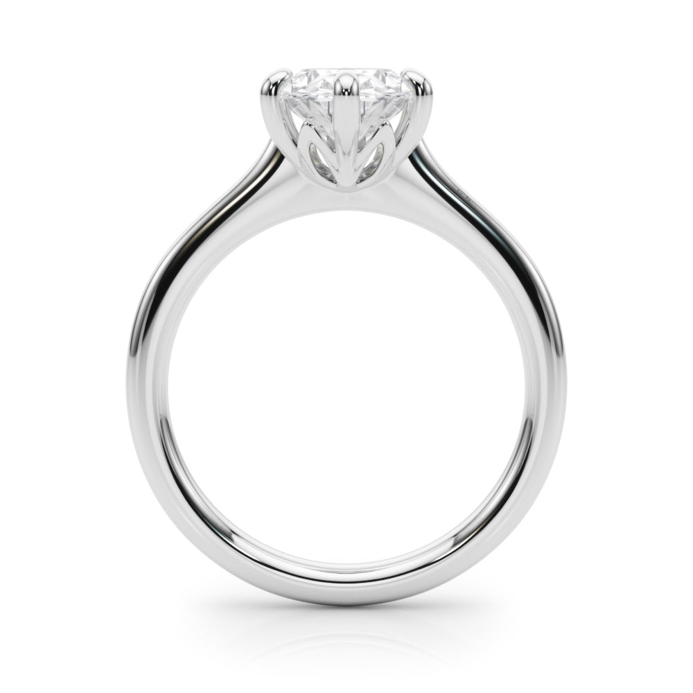 6-Prong Oval Solitaire Engagement Ring