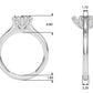 6-Prong Oval Solitaire Engagement Ring