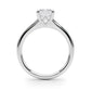 Solitaire Emerald Cut Engagement Ring