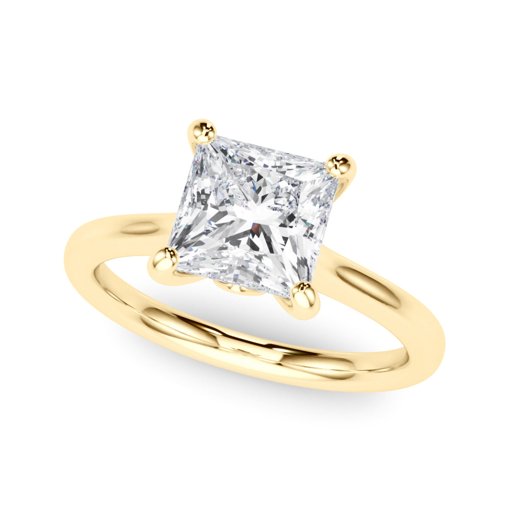 Solitaire Princess Cut Engagement Ring