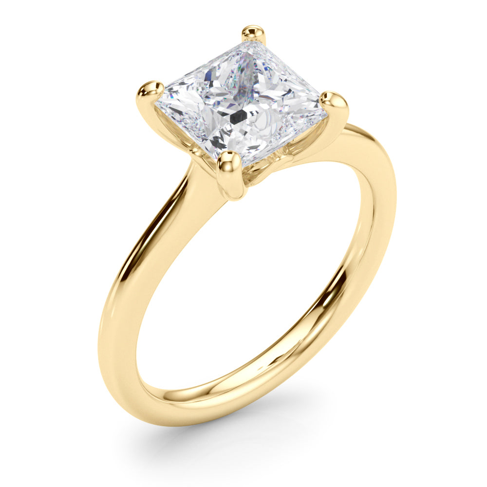 Solitaire Princess Cut Engagement Ring