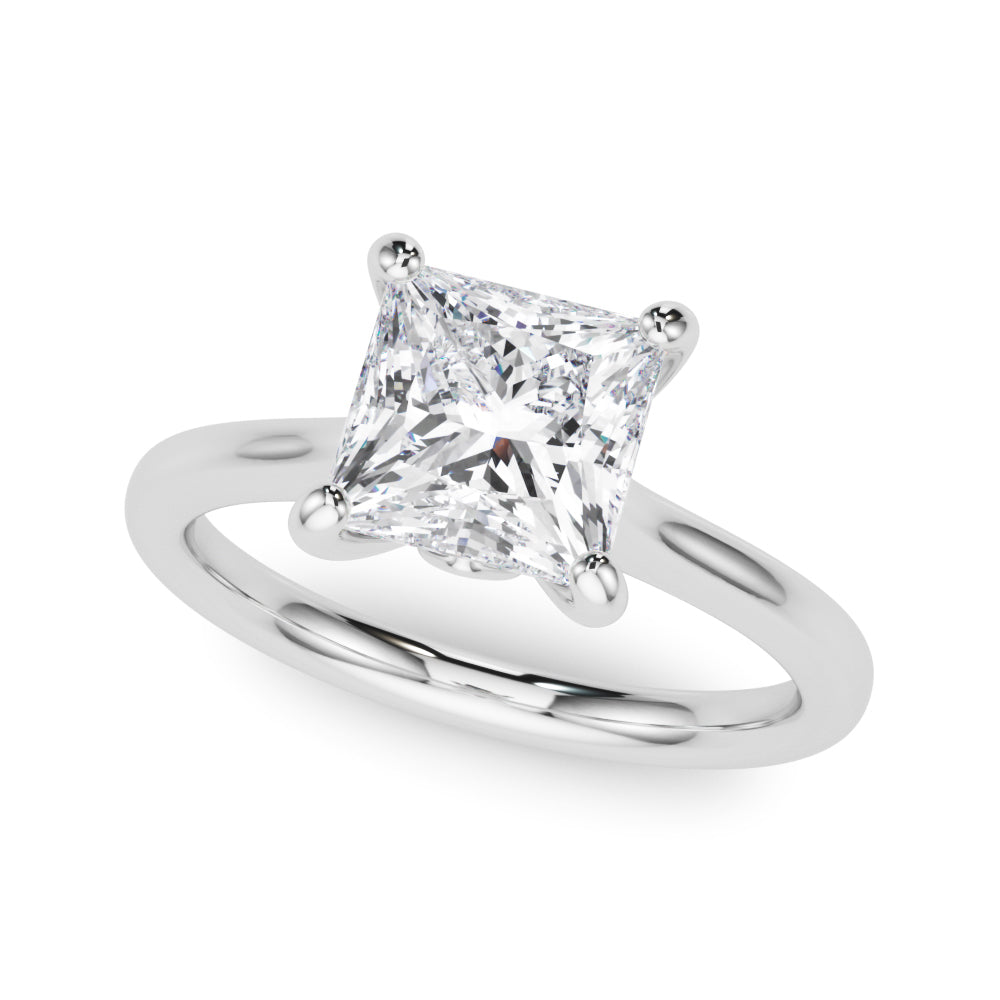 Solitaire Princess Cut Engagement Ring