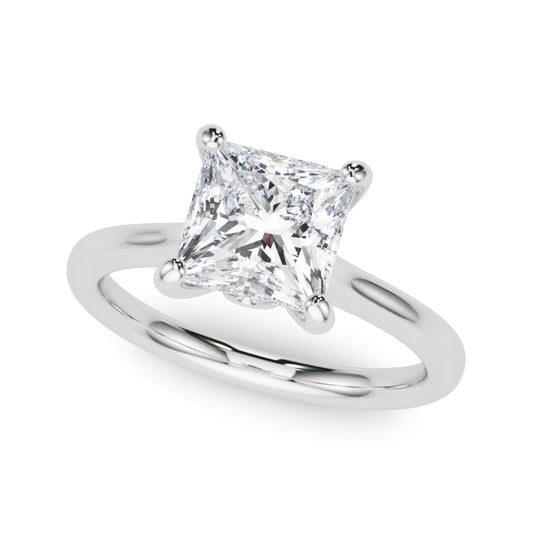 Solitaire Princess Cut Engagement Ring