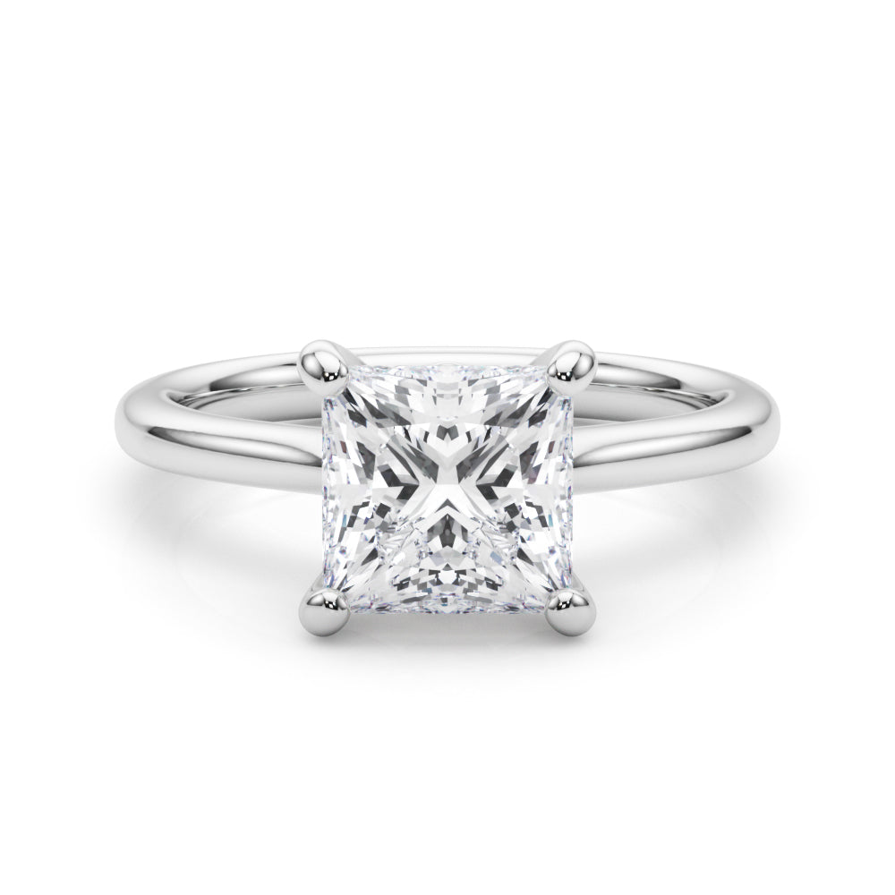 Solitaire Princess Cut Engagement Ring