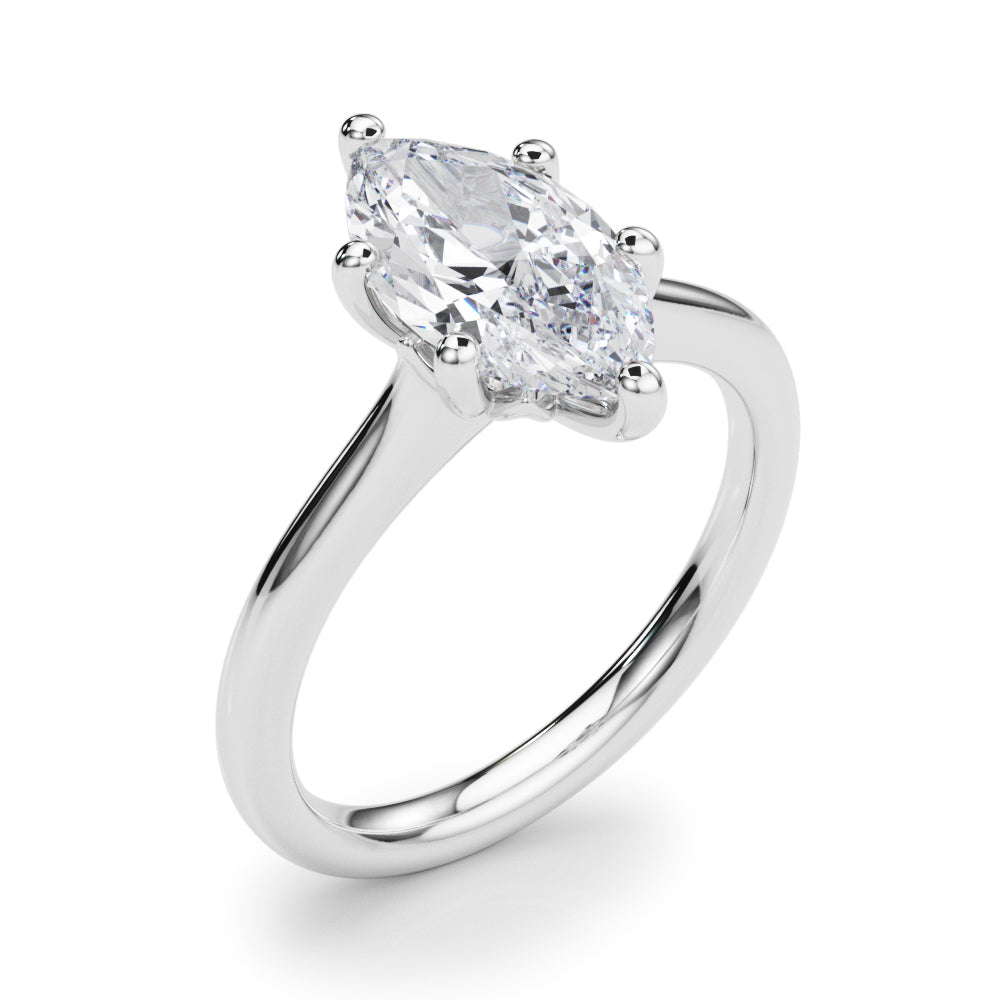 Solitaire Marquise Engagement Ring