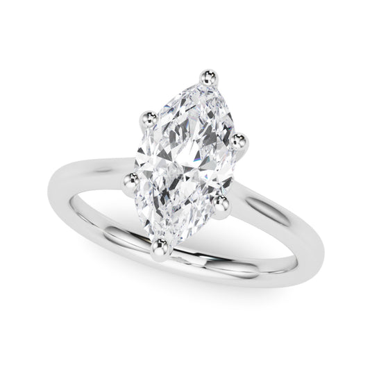 Solitaire Marquise Engagement Ring