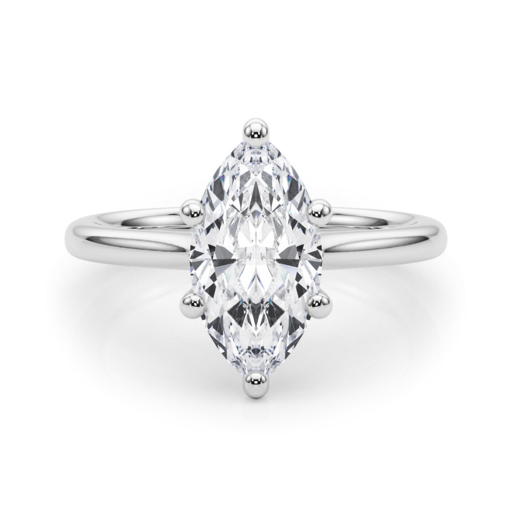 Solitaire Marquise Engagement Ring