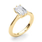 6-Prong Solitaire Emerald Cut Engagement Ring