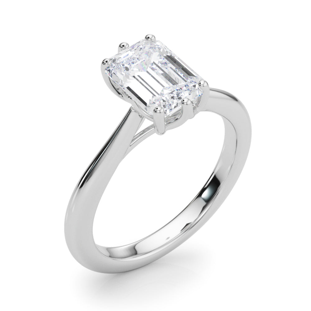6-Prong Solitaire Emerald Cut Engagement Ring