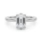 6-Prong Solitaire Emerald Cut Engagement Ring