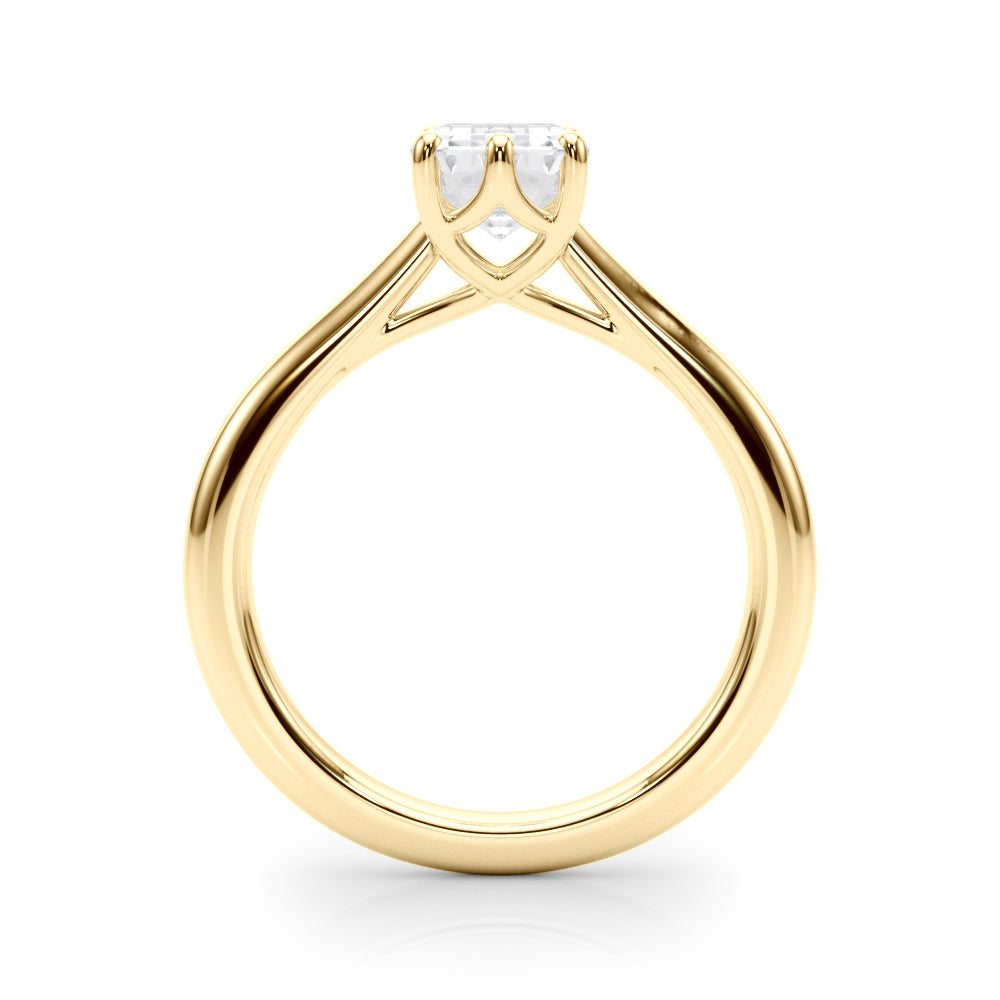 6-Prong Solitaire Emerald Cut Engagement Ring